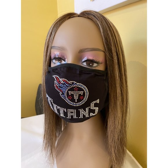 Tennessee Titans Bling Rhinestone Face Mask - Picture 9 of 11